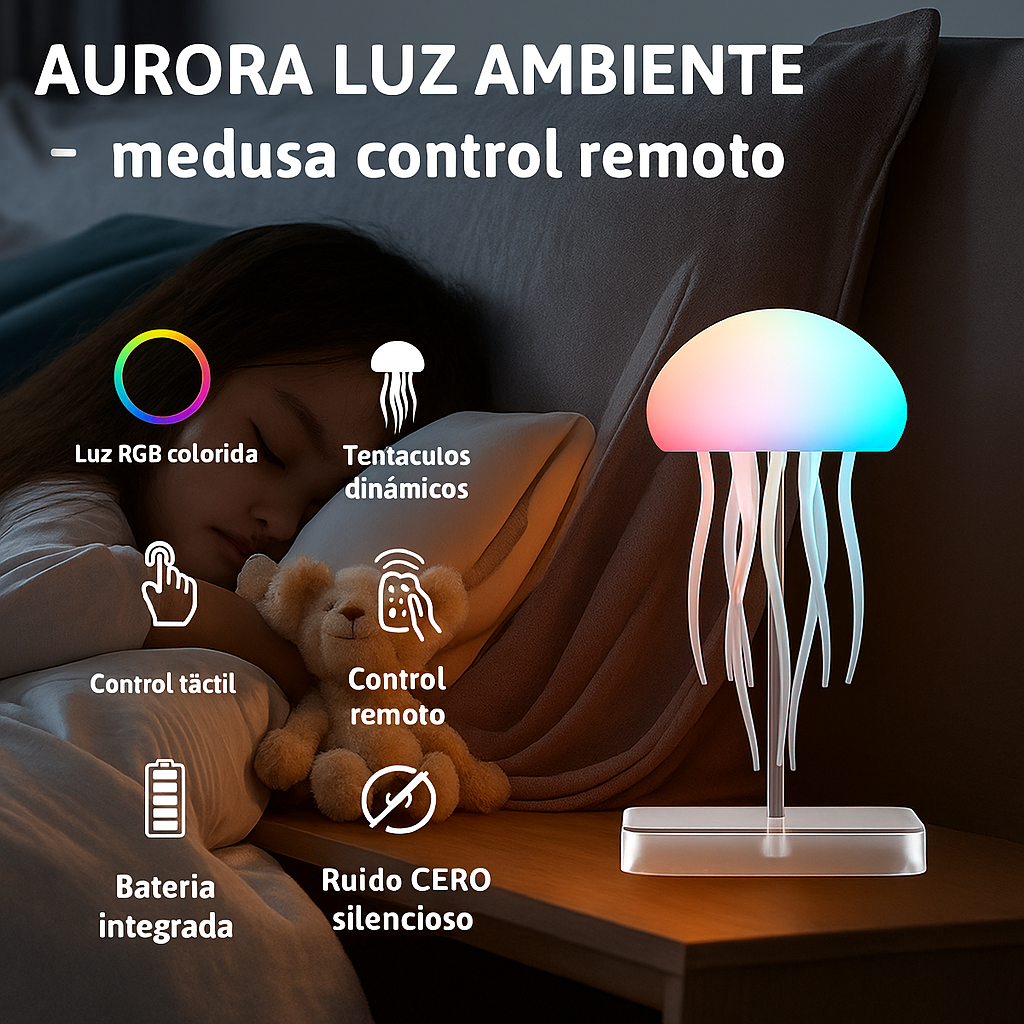 Lampara Relajante Medusa