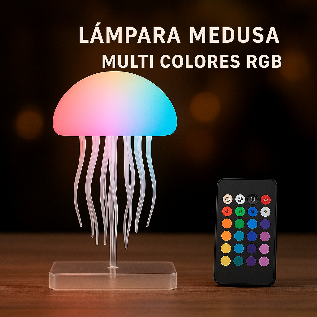 Lampara Relajante Medusa